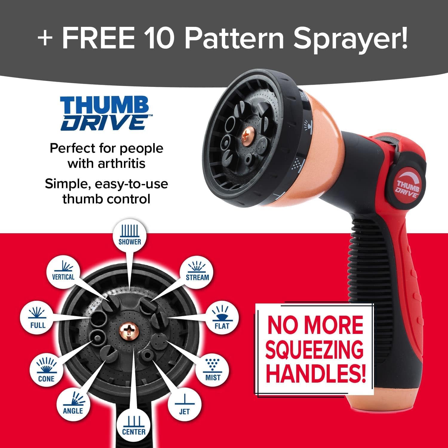 Pocket Hose Copper Head w/New Pocket Pivot Expandable Garden Hose 50 FT, AS-SEEN-ON-TV, Swivels 360°, Advanced Tri-Tex Tubing & Force Field Jacket, 3X Stronger, Lead-Free, No-Kink, Anti-Burst w/APT