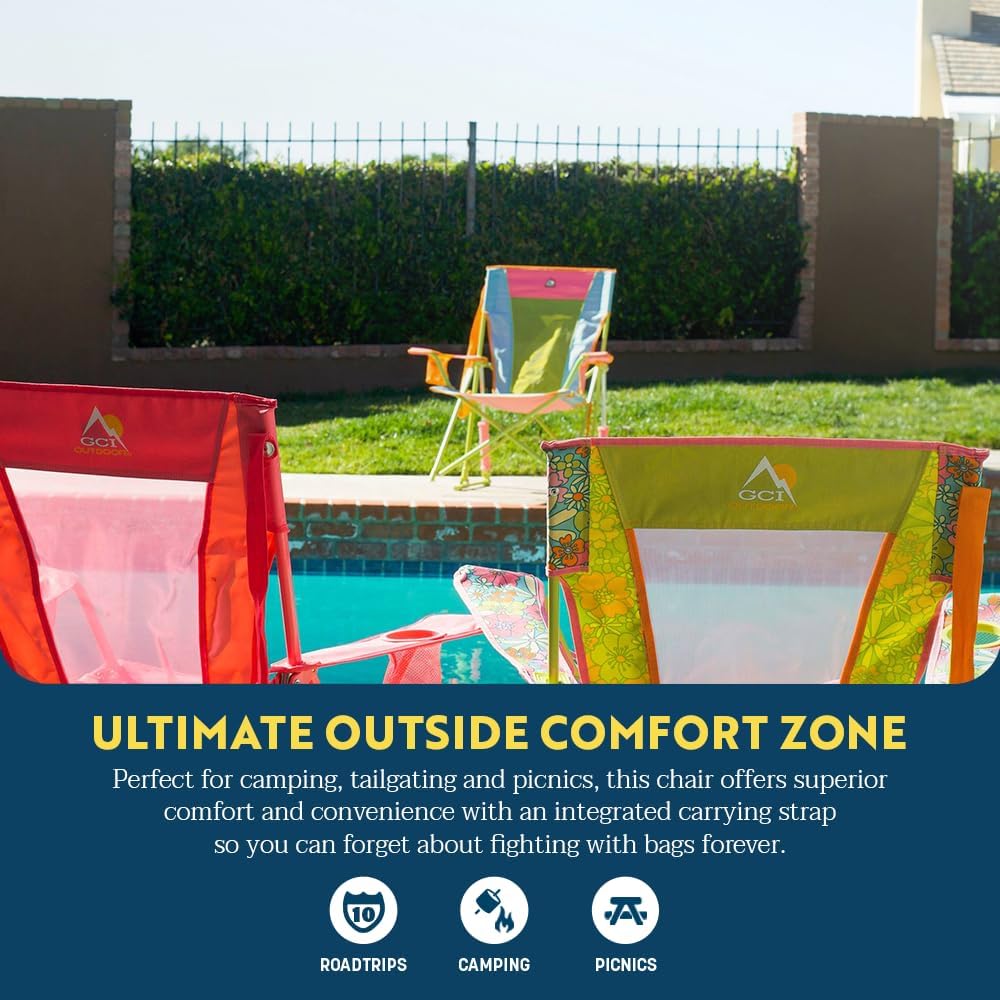 GCI Outdoor Comfort Pro Rocker Camping Chair | Portable Folding