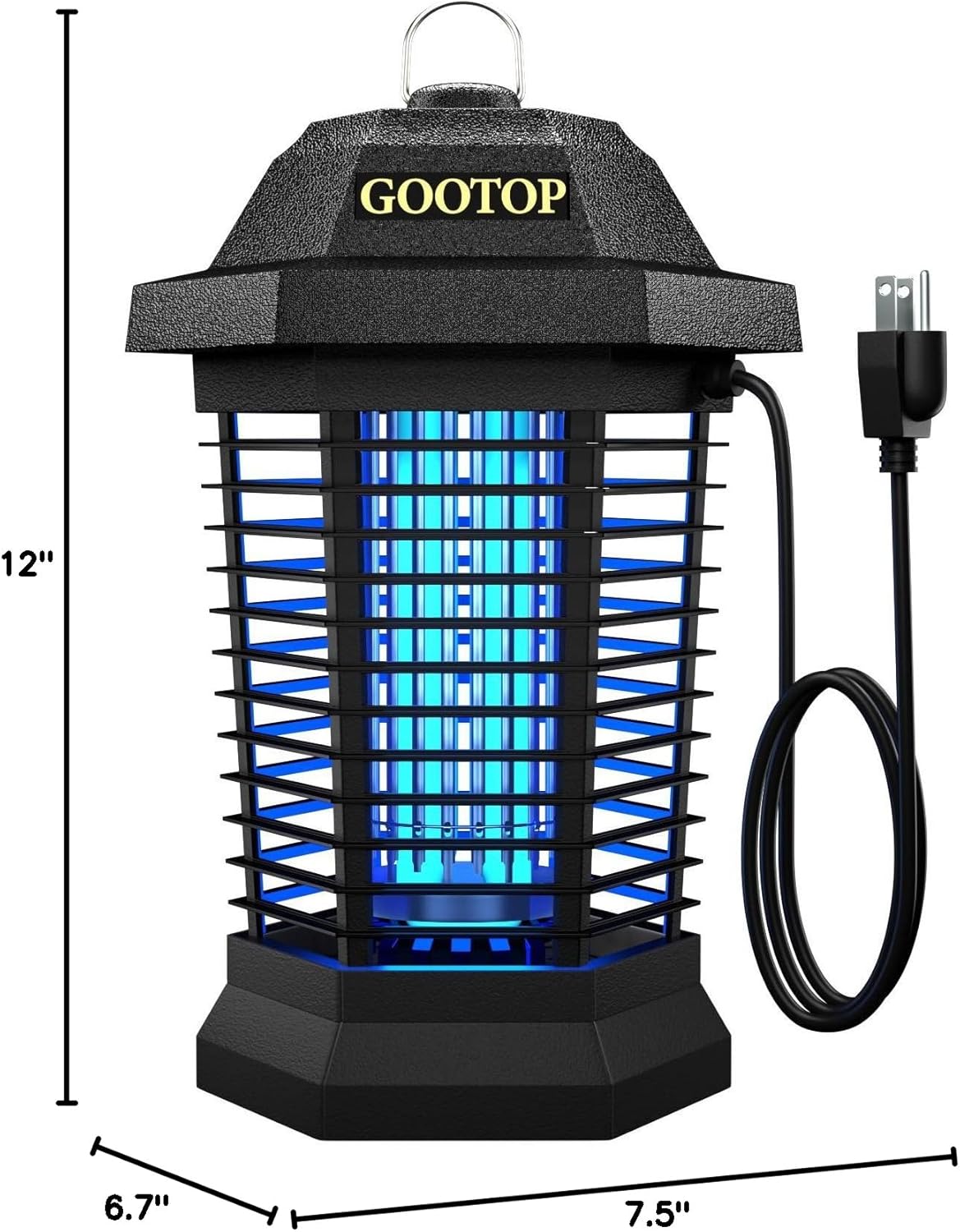 GOOTOP Bug Zapper Outdoor – High-Efficiency Insect Killer for Indoor & Outdoor Use, All-in-One Mosquito & Pest Control Solution, Effectively Kills Mosquitoes, Flies, Moths, Ants, and Other Common Pests – Last Day 50% Off