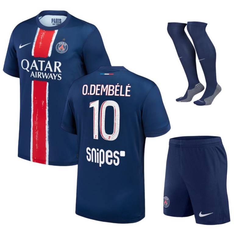 Maillot Kit Enfant PSG Domicile 2024 2025 Dembélé 1 Etoile