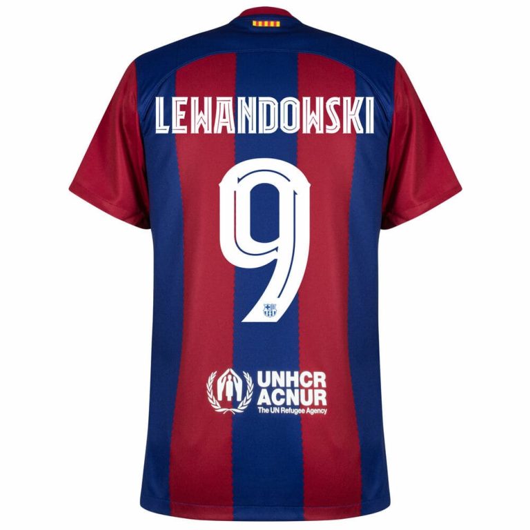 Maillot Kit Enfant Barca 2023 2024 Domicile Lewandowski