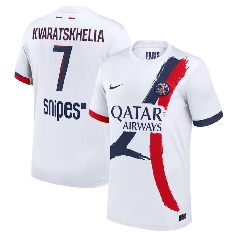 Maillot PSG Exterieur 2024 2025 Kvaratskhelia