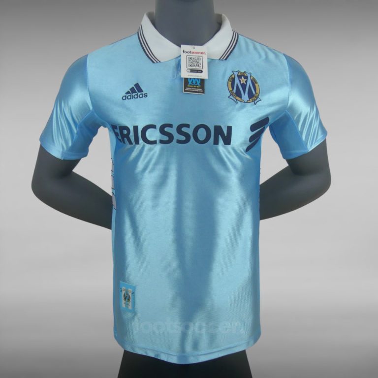 Maillot Retro Vintage OM Marseille Bleu1998-1999