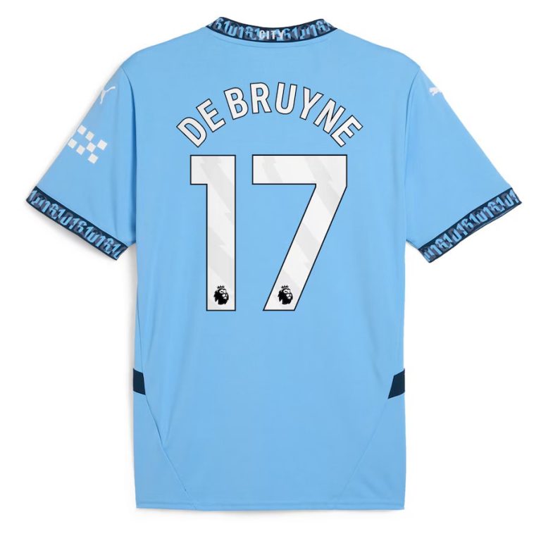 Maillot Kit Enfant Manchester City Domicile 2024 2025 De Bruyne