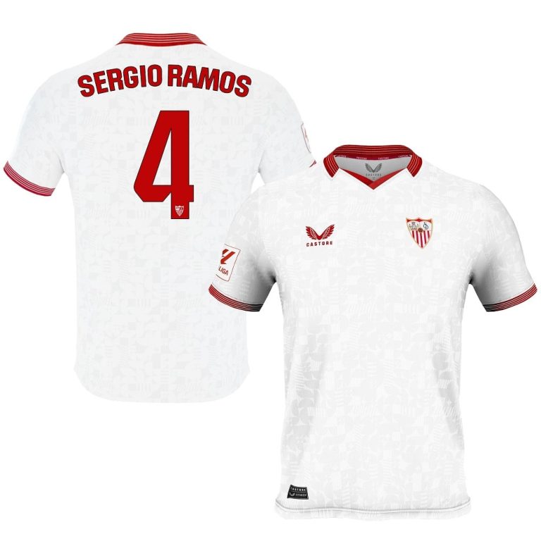 Maillot Enfant FC Seville Domicile 2023 2024 Sergio Ramos