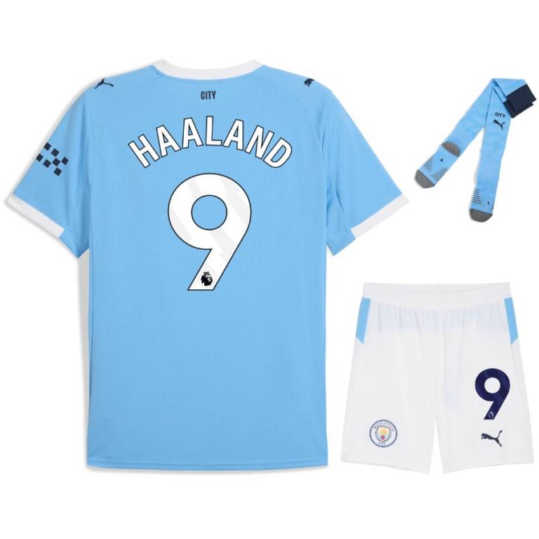 Maillot Kit Enfant Manchester City Domicile 2025 2026 Haaland