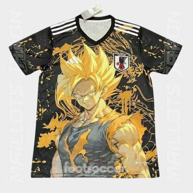 Maillot Japon Dragon Ball Goku Super Saiyan Noir Gold