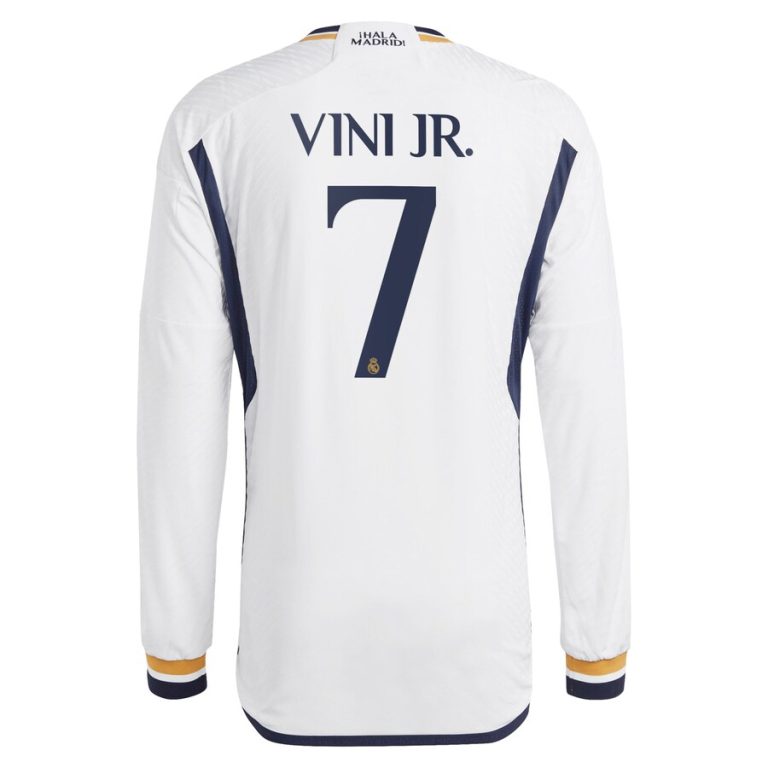 MAILLOT REAL MADRID DOMICILE 2023 2024 MANCHES LONGUES Vini Jr.