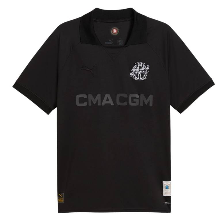 Maillot OM 125 ans Anniversaire Enfant Noir