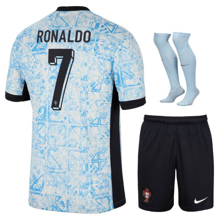 Maillot Kit Enfant Portugal Exterieur 2024 2025 Ronaldo