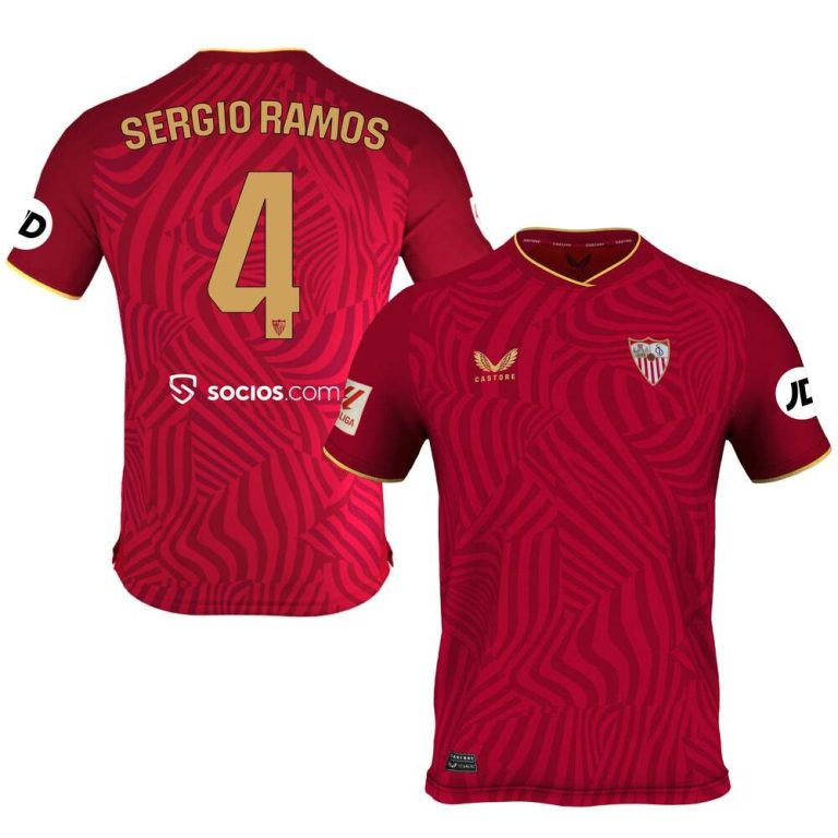 Maillot FC Seville Exterieur 2023 2024 Sergio Ramos