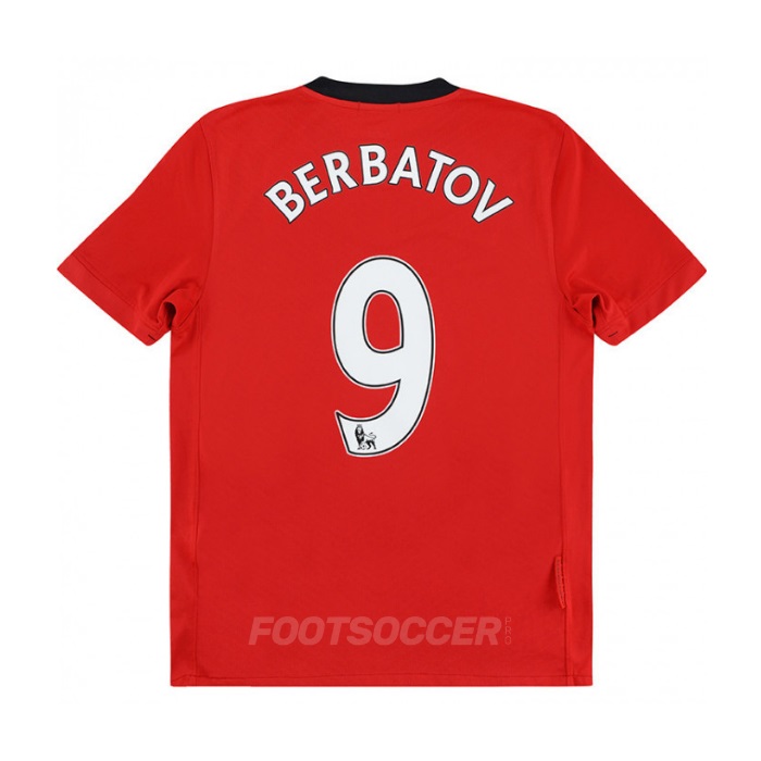 2009-10 Maillot Retro Vintage Manchester United Home Berbatov