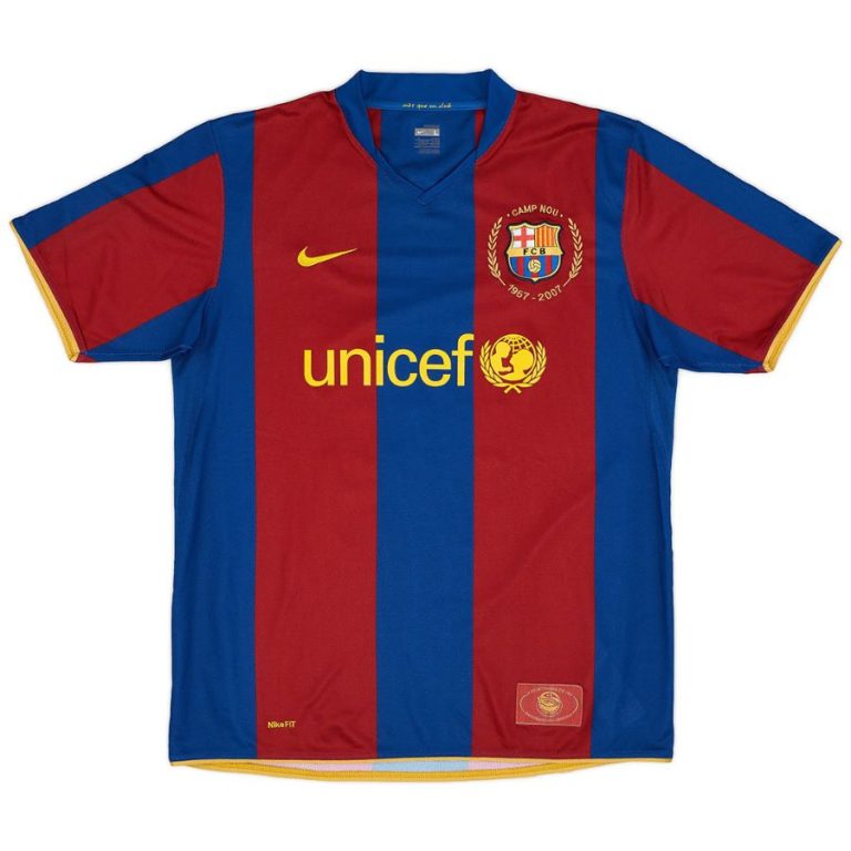 Maillot Barca Domicile 2007-2008 Henry