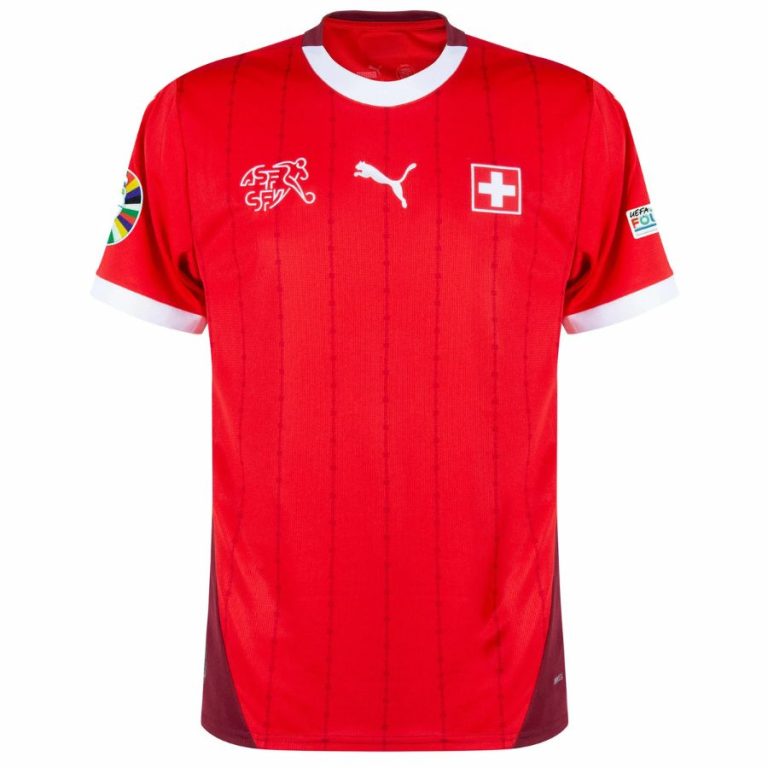 Maillot Suisse Domicile Badges Euro 2024