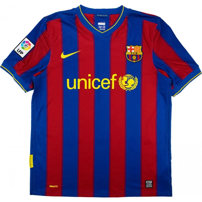 Maillot Barca Domicile 2009-2010 Iniesta