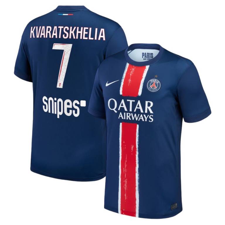 Maillot PSG Domicile 2024 2025 Kvaratskhelia 1 Etoile