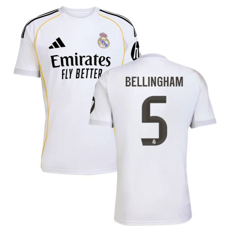 Maillot Real Madrid Domicile 2025 2026 Bellingham