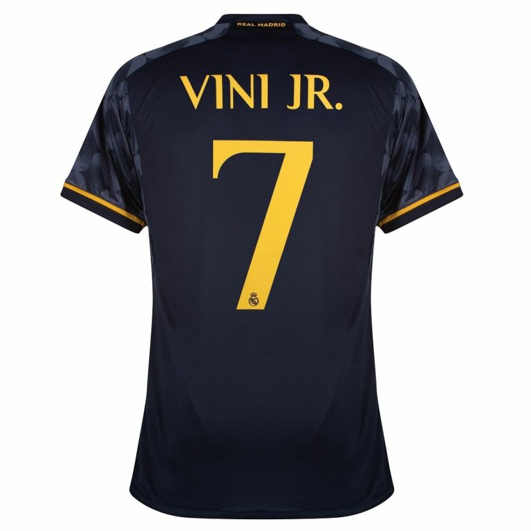 Maillot Kit Enfant Real Madrid Extérieur 2023 2024 Vini Jr