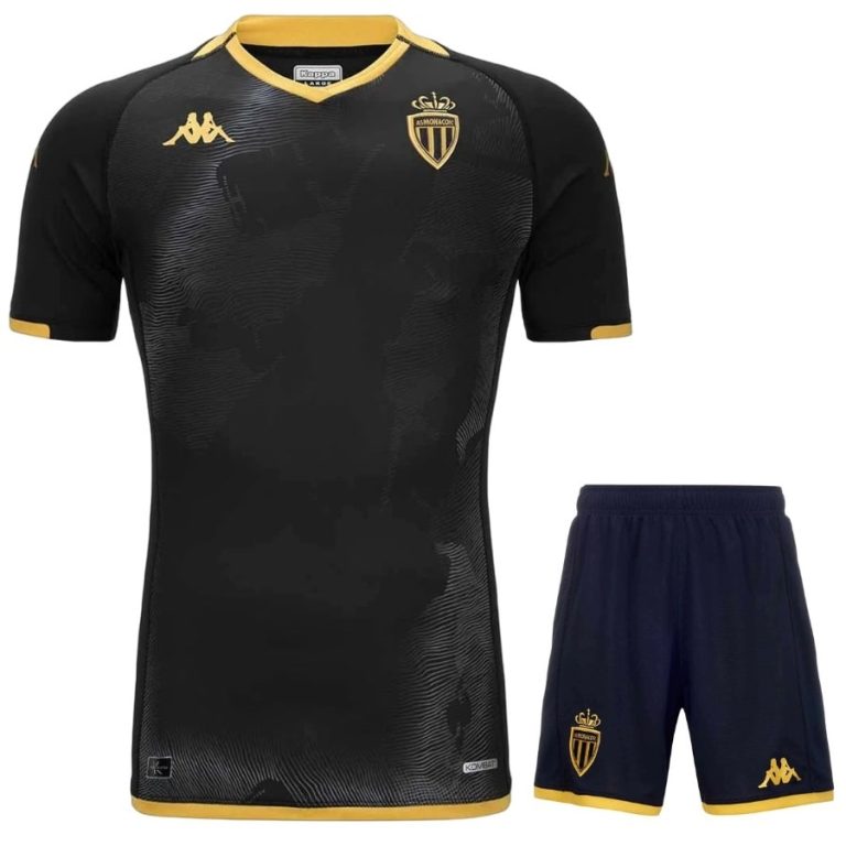 Maillot Kit Enfant AS Monaco 2023 2024 Extérieur