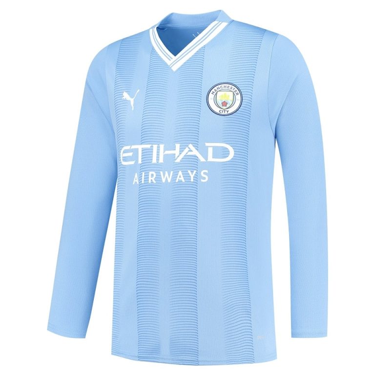 MAILLOT MANCHESTER CITY DOMICILE 2023 2024 MANCHES LONGUES