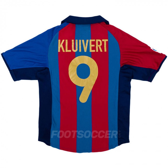 Maillot Barca Domicile 2001-2002 Kluivert