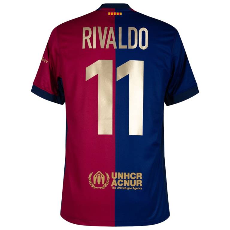 Maillot Kit Enfant Barca 2024 2025 Domicile Rivaldo