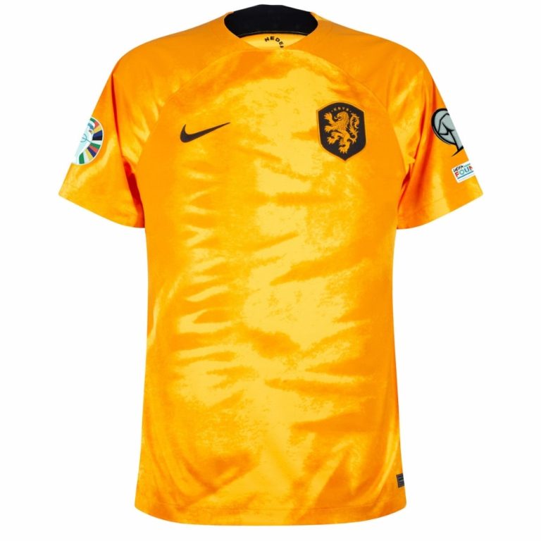 MAILLOT ENFANT PAYS BAS DOMICILE EURO 2024 QUALIFICATIONS