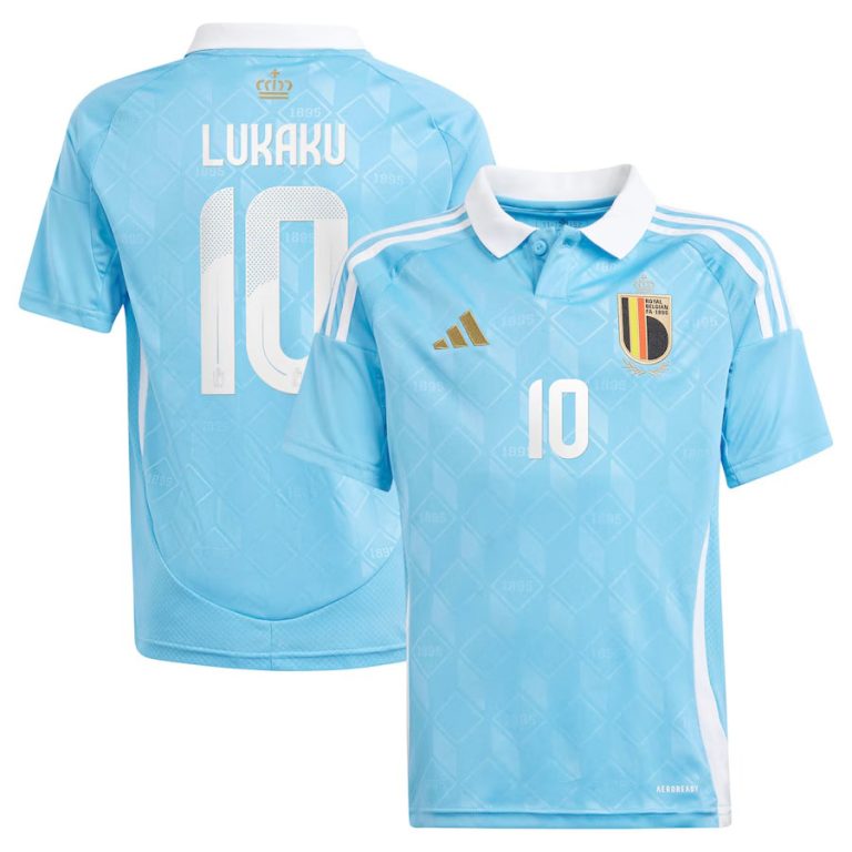 Maillot Belgique Enfant Exterieur 2024 2025 Lukaku