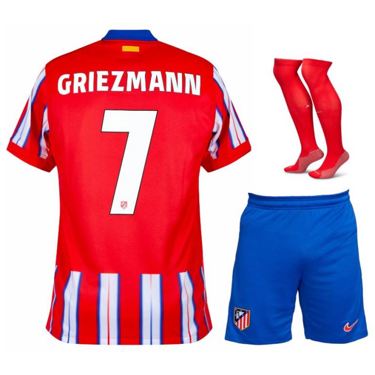 Maillot Kit Enfant Atletico Madrid Domicile 2024 2025 Griezmann