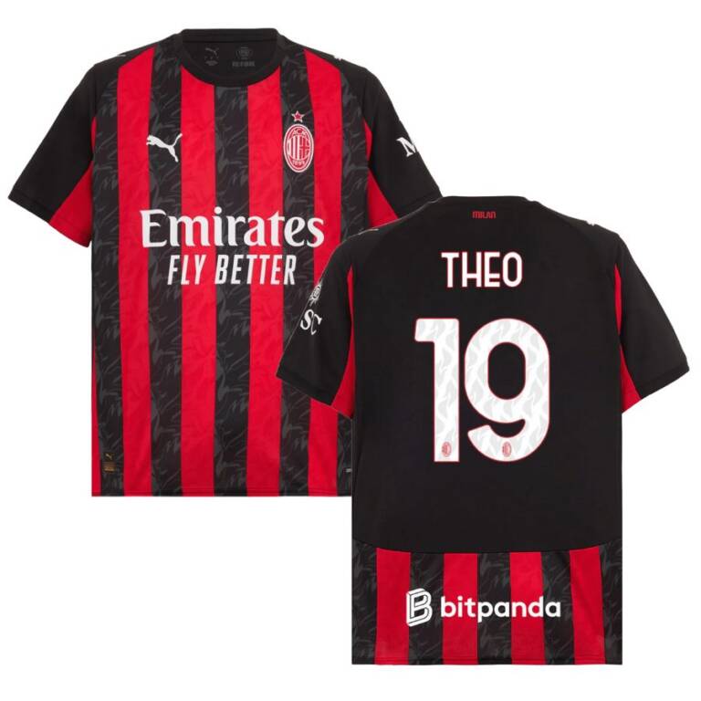 Maillot Milan AC Domicile 2025 2026 Theo