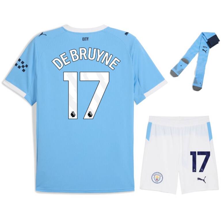 Maillot Kit Enfant Manchester City Domicile 2025 2026 De Bruyne