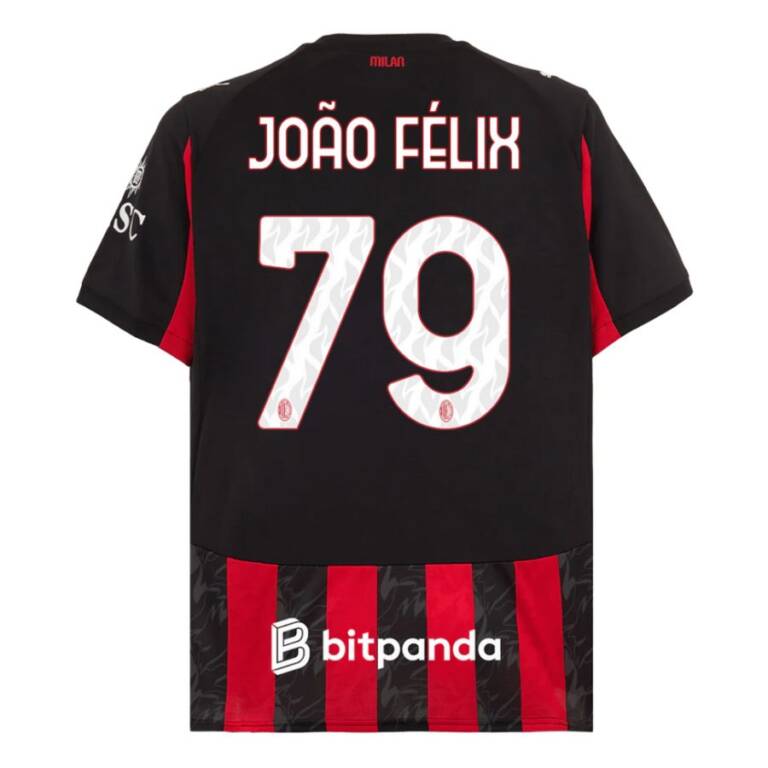 Maillot Kit Enfant Milan AC Domicile 2025 2026 Joao Félix