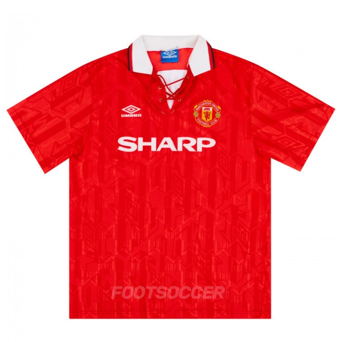 1992-94 Maillot Retro Vintage Manchester United Home