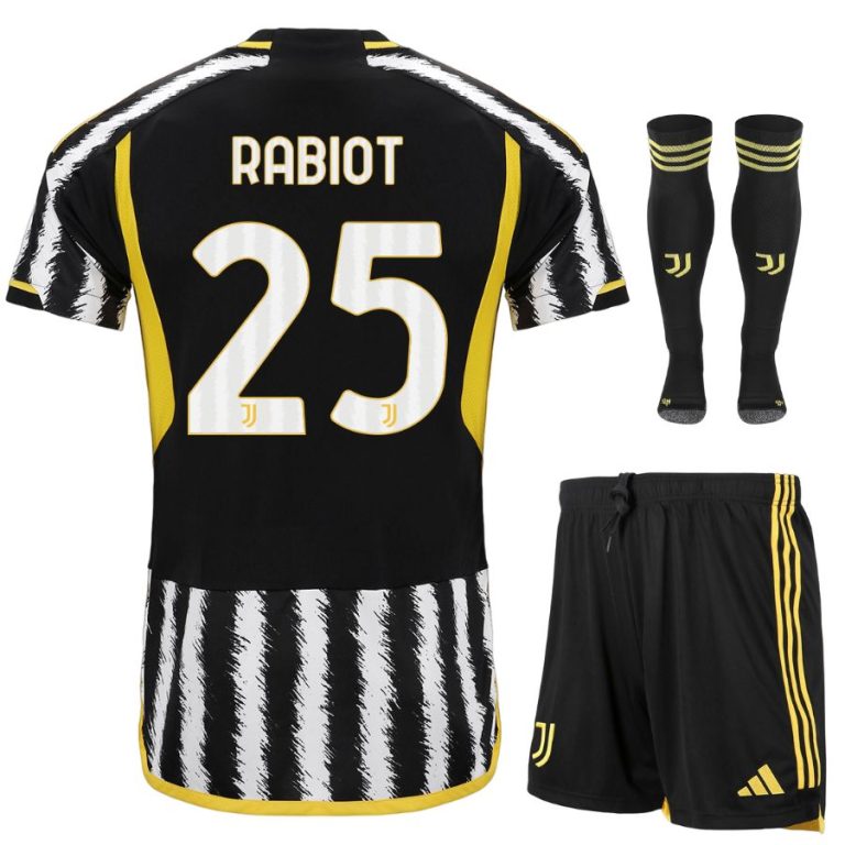 Maillot Kit Enfant Juventus Domicile 2023 2024 Rabiot