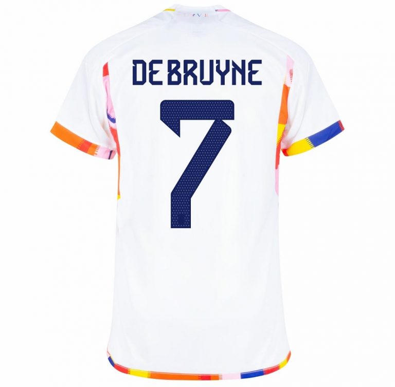 MAILLOT BELGIQUE EXTERIEUR COUPE DU MONDE 2022 DE BRUYNE