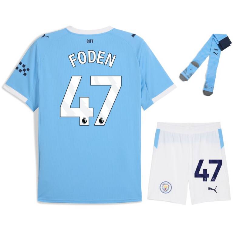 Maillot Kit Enfant Manchester City Domicile 2025 2026 Foden