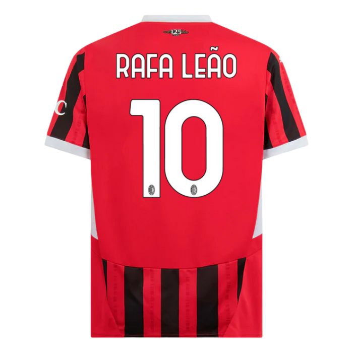Maillot Kit Enfant Milan AC Domicile 2024 2025 Rafa Leão Noir