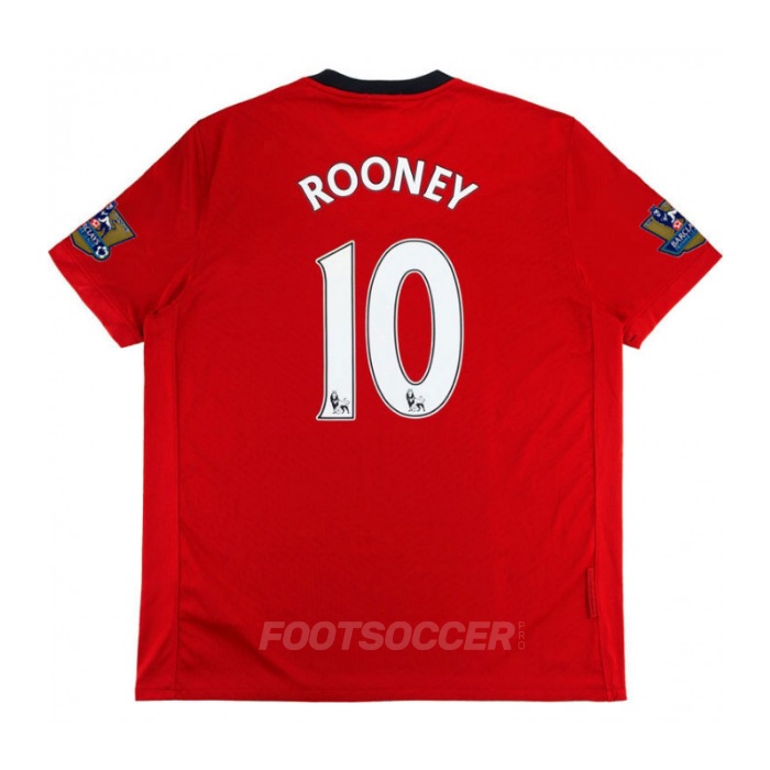 2009-10 Maillot Retro Vintage Manchester United Home Rooney