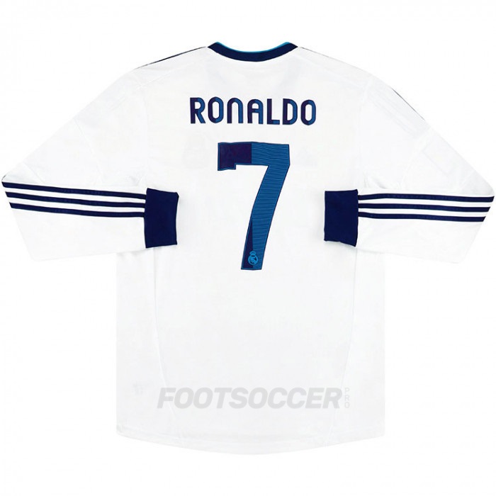 2012-13 MAILLOT RETRO VINTAGE REAL MADRID RONALDO M/L