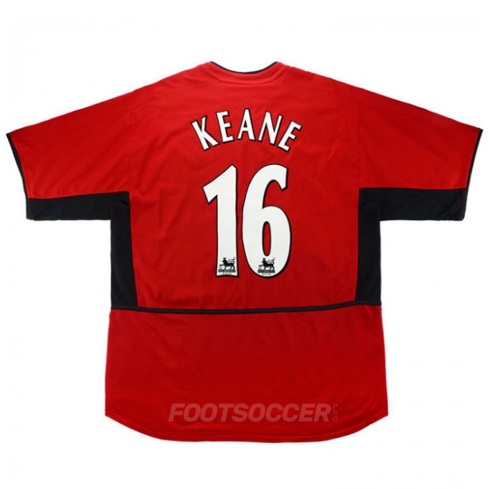 2002-04 Maillot Retro Vintage Manchester United Home Keane