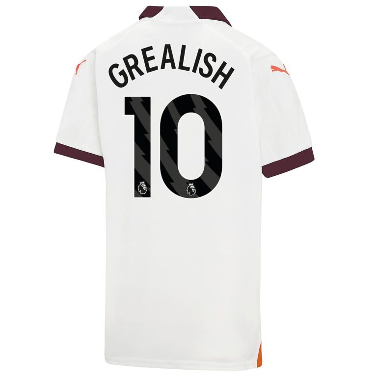 Maillot Kit Enfant Manchester City Exterieur 2023 2024 Grealish