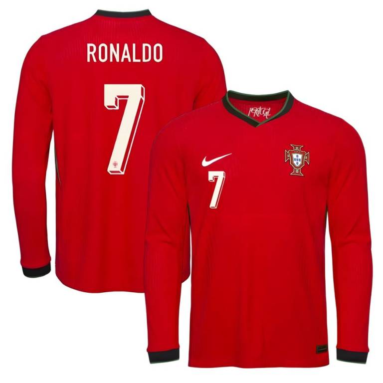 Maillot Portugal Domicile 2025 2026 Ronaldo Manches Longues