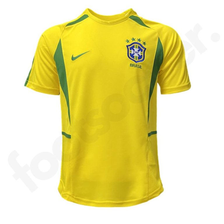 Maillot Bresil 2002 Domicile Retro Vintage
