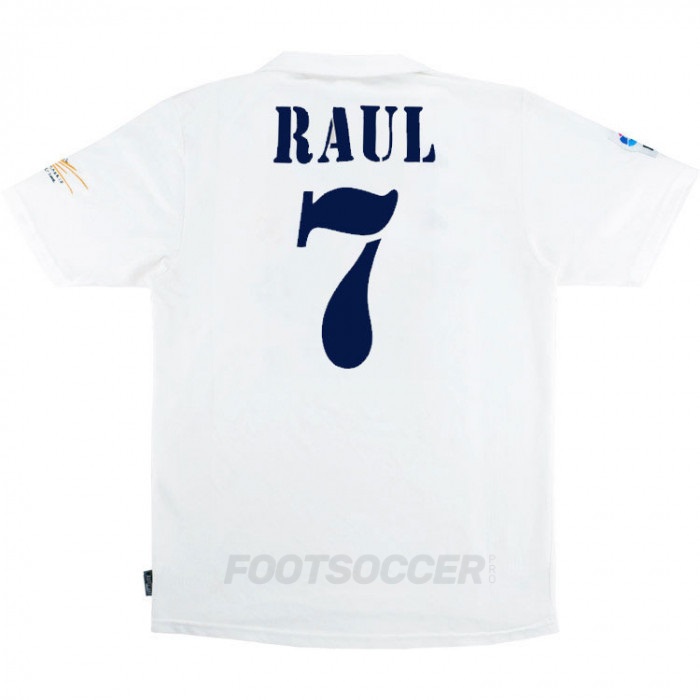 2002-03 MAILLOT RETRO VINTAGE REAL MADRID CENTENAIRE RAUL