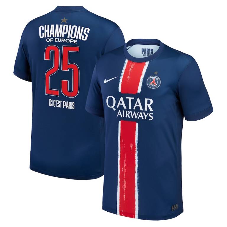 Maillot PSG Champions D’Europe 2025 1 Etoile
