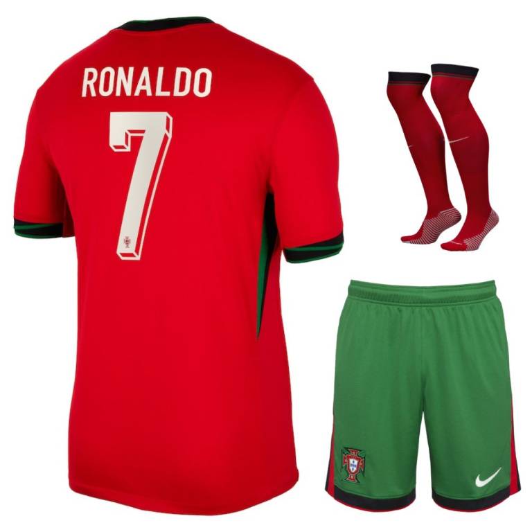 Maillot Kit Enfant Portugal Domicile 2024 2025 Ronaldo
