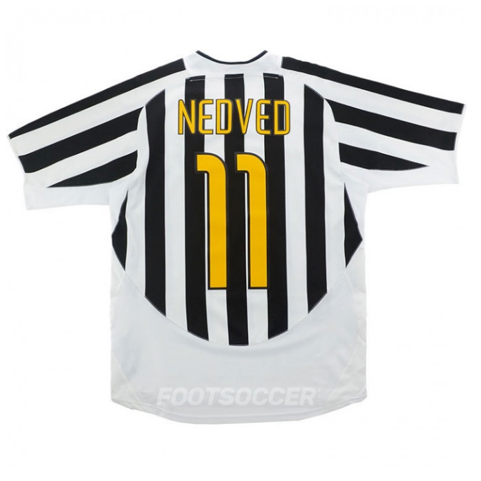 2003-04 Maillot Retro Vintage Juventus Home NEDVED