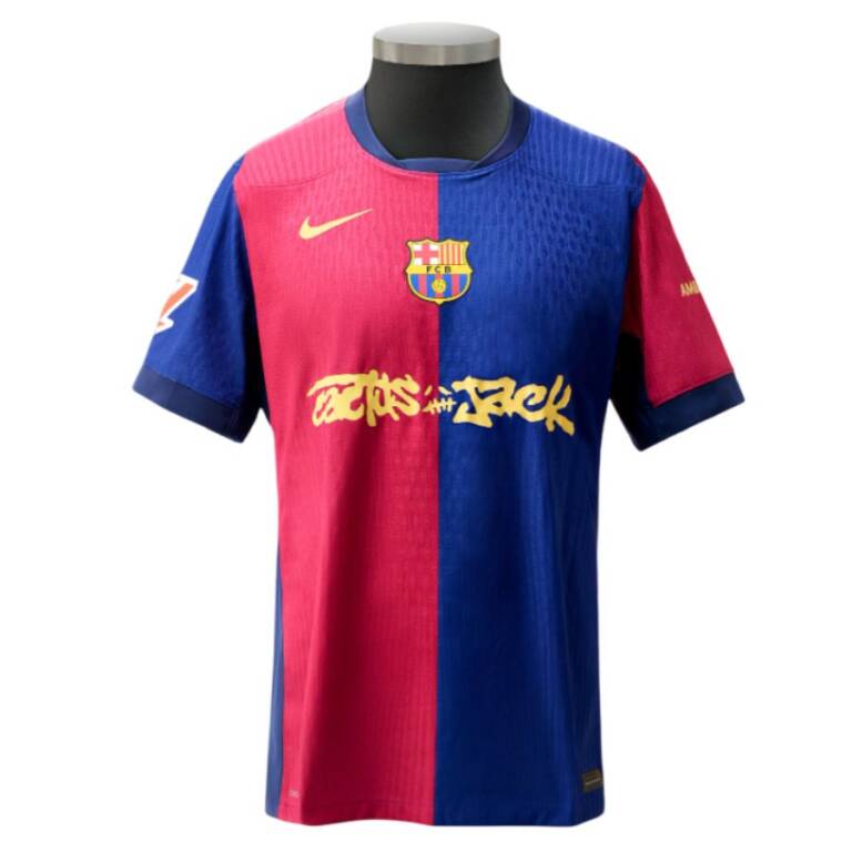 Maillot Kit Enfant Barca Domicile 2024 2025 Travis Scott