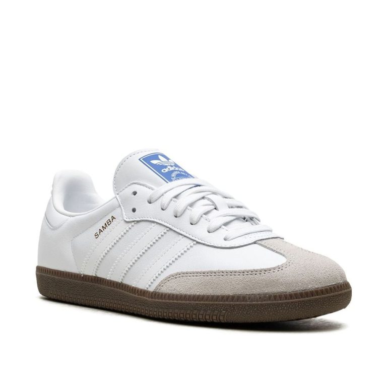 Adidas Samba Cloud White Blue Gum