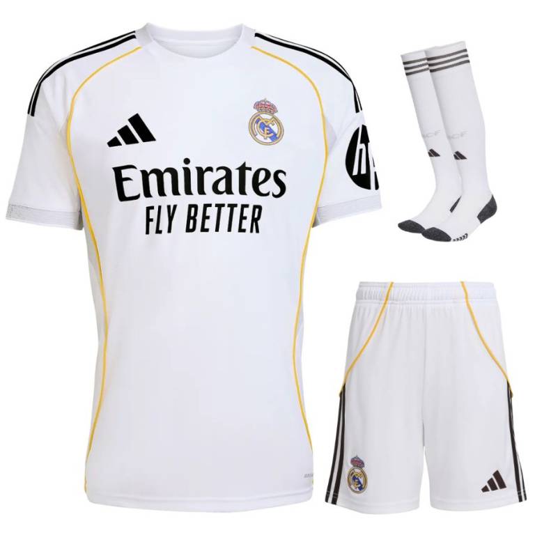 Maillot Kit Enfant Real Madrid Domicile 2025 2026